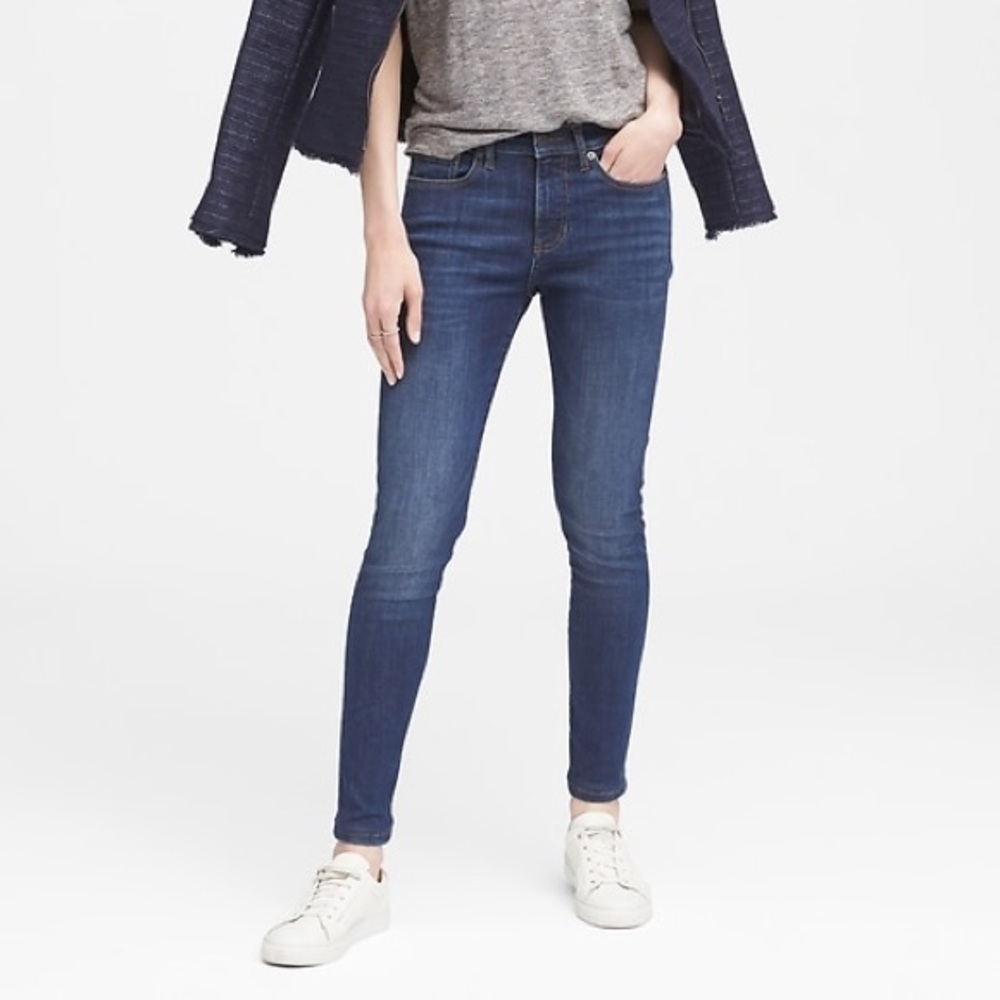 NWT For The Repubic: 6/27 Medium Blue Denim Jeans - Picture 3 of 7